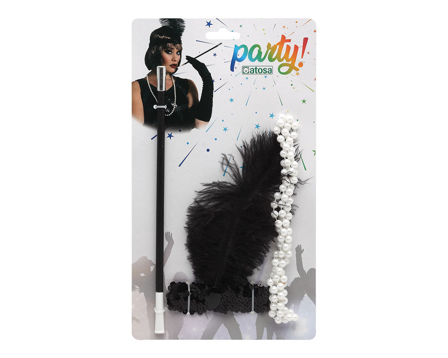 Set accessoires Années 1920,30 / Kit Charleston Année 1920,30 / La maison du Déguisement