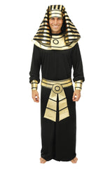 Costume de Pharaon Noir pour Adulte | Déguisement soirée thème Égypte | La Maison du Déguisement