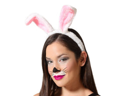 Serre tête lapin Blanc / Oreilles de Lapin Blanc / Diadème Lapin / La Maison Du Déguisement