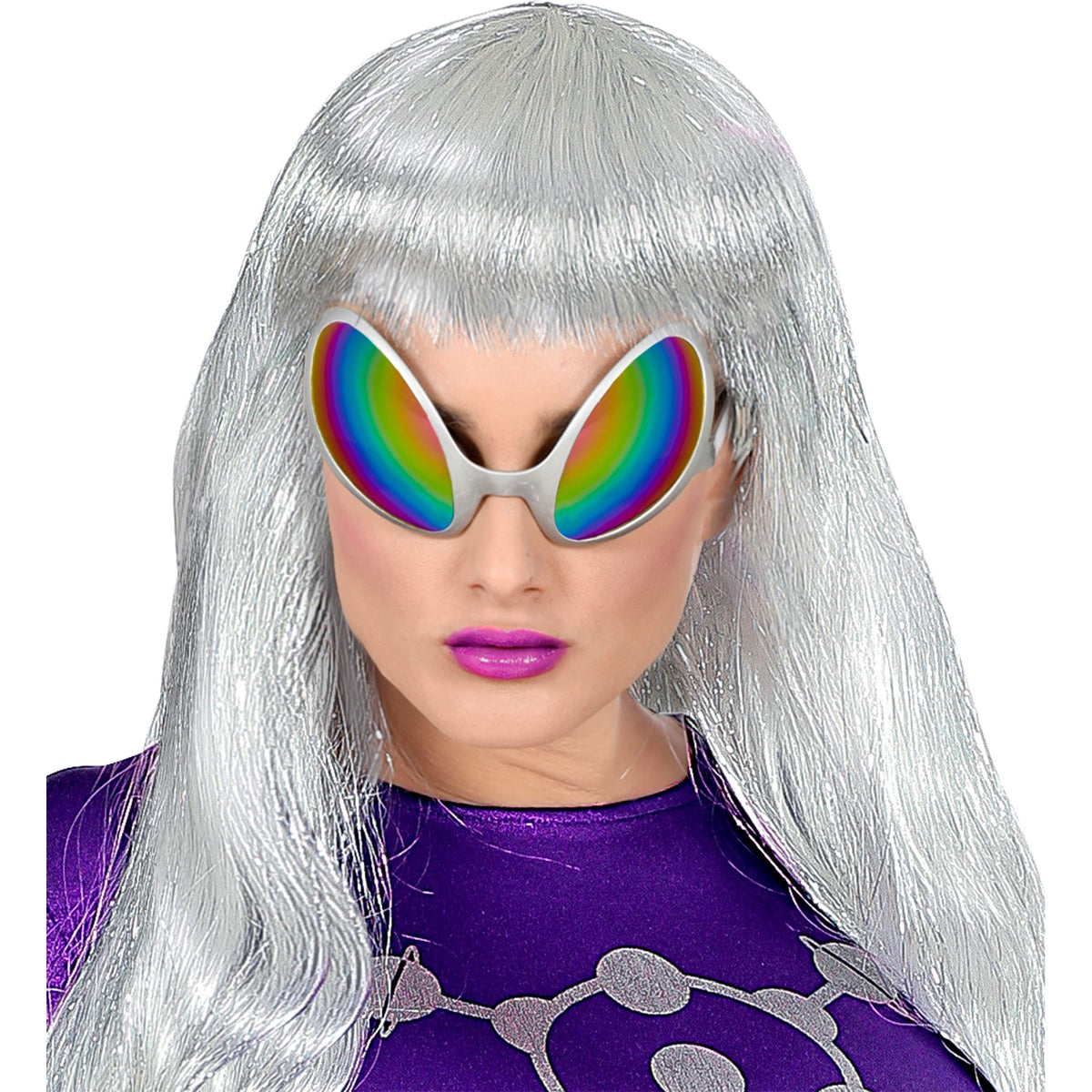Lunettes Alien Holographiques / Lunettes Alien L'espace Multicolore / La Maison Du Déguisement