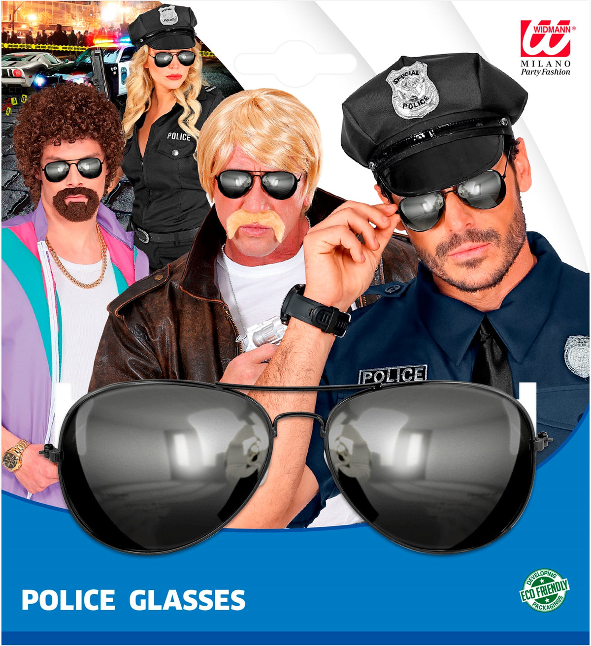 Lunettes Police / Lunettes Policière miroir / La Maison Du déguisement