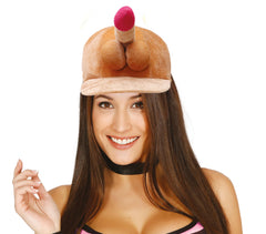 Casquette zizi / Casquette velours Beige / Chapeau avec Pénis / La Maison Du Déguisement