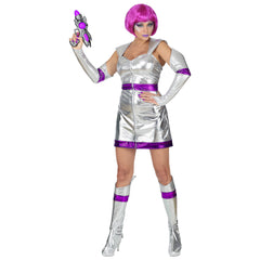 Location Déguisement Femme Le L'espace Adulte / Location Costume Space Girl Femme / Location Costume Robe Futuriste Femme / La Maison Du Déguisement