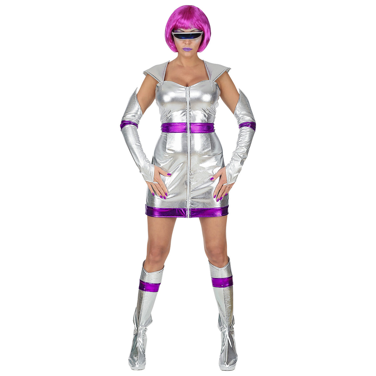 Location Déguisement Femme Le L'espace Adulte / Location Costume Space Girl Femme / Location Costume Robe Futuriste Femme / La Maison Du Déguisement