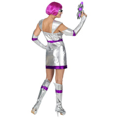 Location Déguisement Femme Le L'espace Adulte / Location Costume Space Girl Femme / Location Costume Robe Futuriste Femme / La Maison Du Déguisement
