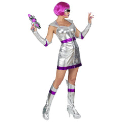 Location Déguisement Femme Le L'espace Adulte / Location Costume Space Girl Femme / Location Costume Robe Futuriste Femme / La Maison Du Déguisement