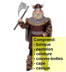 Location Déguisement Viking Luxe Adulte / Location Costume Viking Gaulois Homme / La Maison Du Déguisement