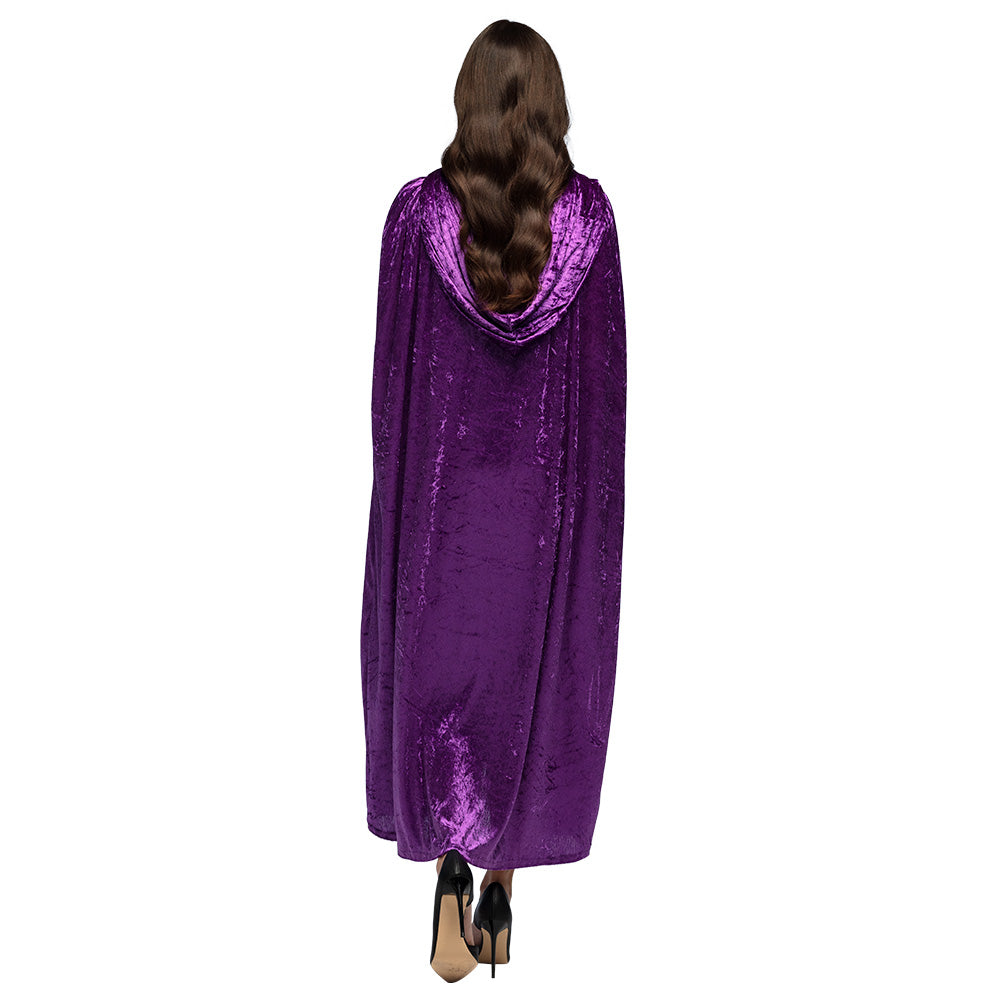 Cape Capuche velours Violet / Cape avec capuche velours Dawn Violet / La Maison Du Déguisement
