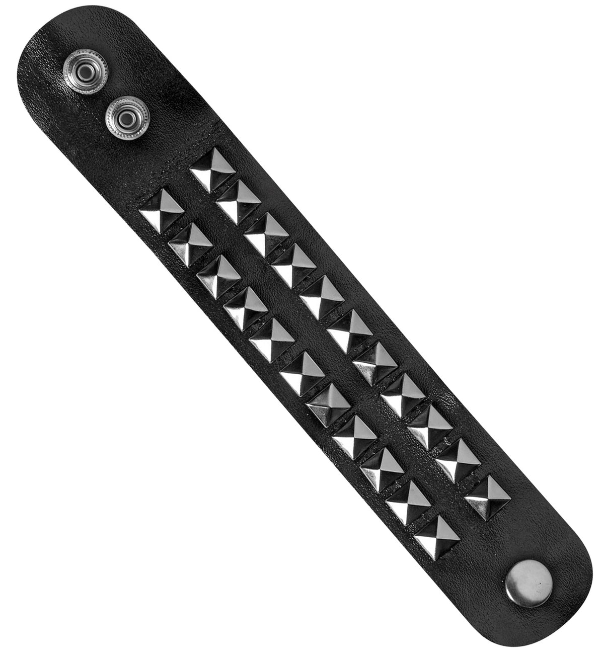 Bracelet Biker en simili cuir / Bracelet Punk simili cuir / Bracelet Hard Rock Noir / La Maison Du Déguisement