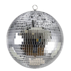 Boule à Facettes Miroir Argent 30 cm / Boule Disco Argent 30 cm /  La Maison du Déguisement