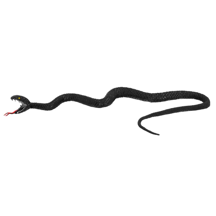 Serpent noir Halloween / Serpent en Caoutchouc noir / La Maison du Déguisement