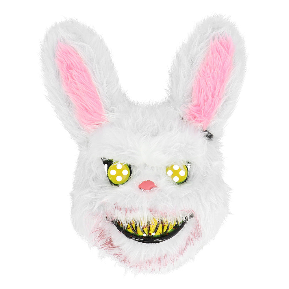 Masque Lapin Ensanglanté / Masque De Lapin Méchant Horreur / Masque Lapin Zombie Halloween / Masque Peluche Bloody Rabbit / La Maison Du Déguisement