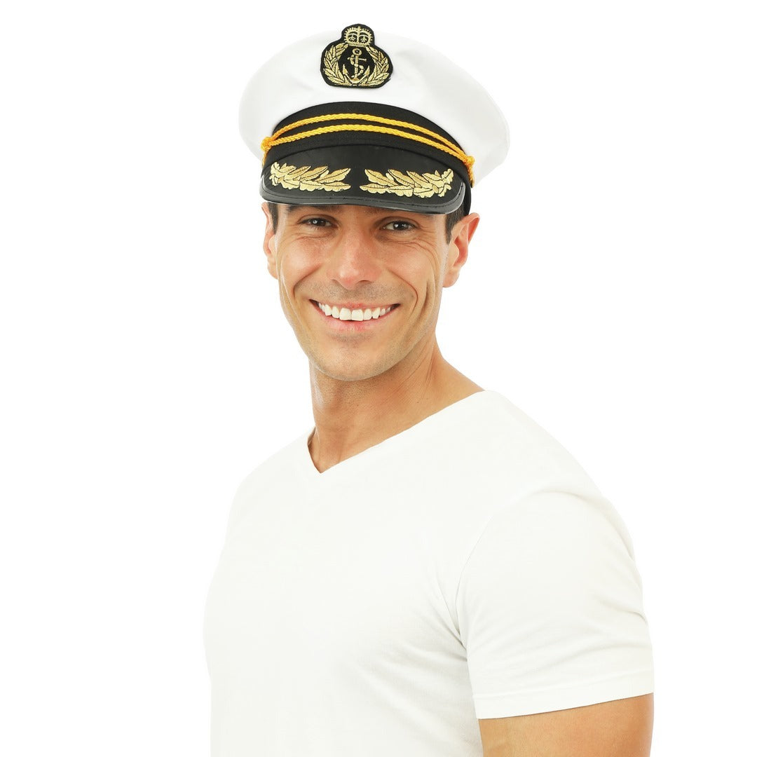 Casquette Capitaine Deluxe Adulte | Accessoire Nautique | La Maison du Déguisement