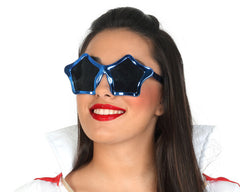 Lunettes Party Étoiles Bleu / Lunettes Disco Star Bleu / La Maison Du Déguisement