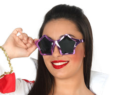 Lunettes Party Étoiles Violet / Lunettes Disco Star Violet / La Maison Du Déguisement