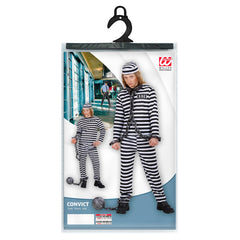 Déguisement De Bagnard Enfant / Costume Prisonnier Ensemble Rayé Noir et Blanc / La Maison Du Déguisement