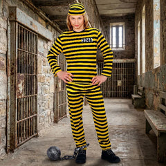 Déguisement De Dalton Enfant / Costume Prisonnier Dalton Enfant / La Maison Du Déguisement