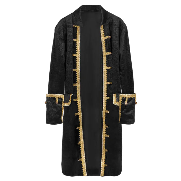 Déguisement Veste pirate Noir / Costume manteau Pirate Noir / Veste De Pirate Homme / La Maison du Déguisement
