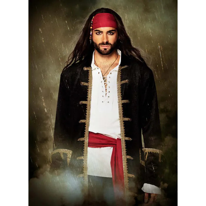 Déguisement Veste pirate Noir / Costume manteau Pirate Noir / Veste De Pirate Homme / La Maison du Déguisement
