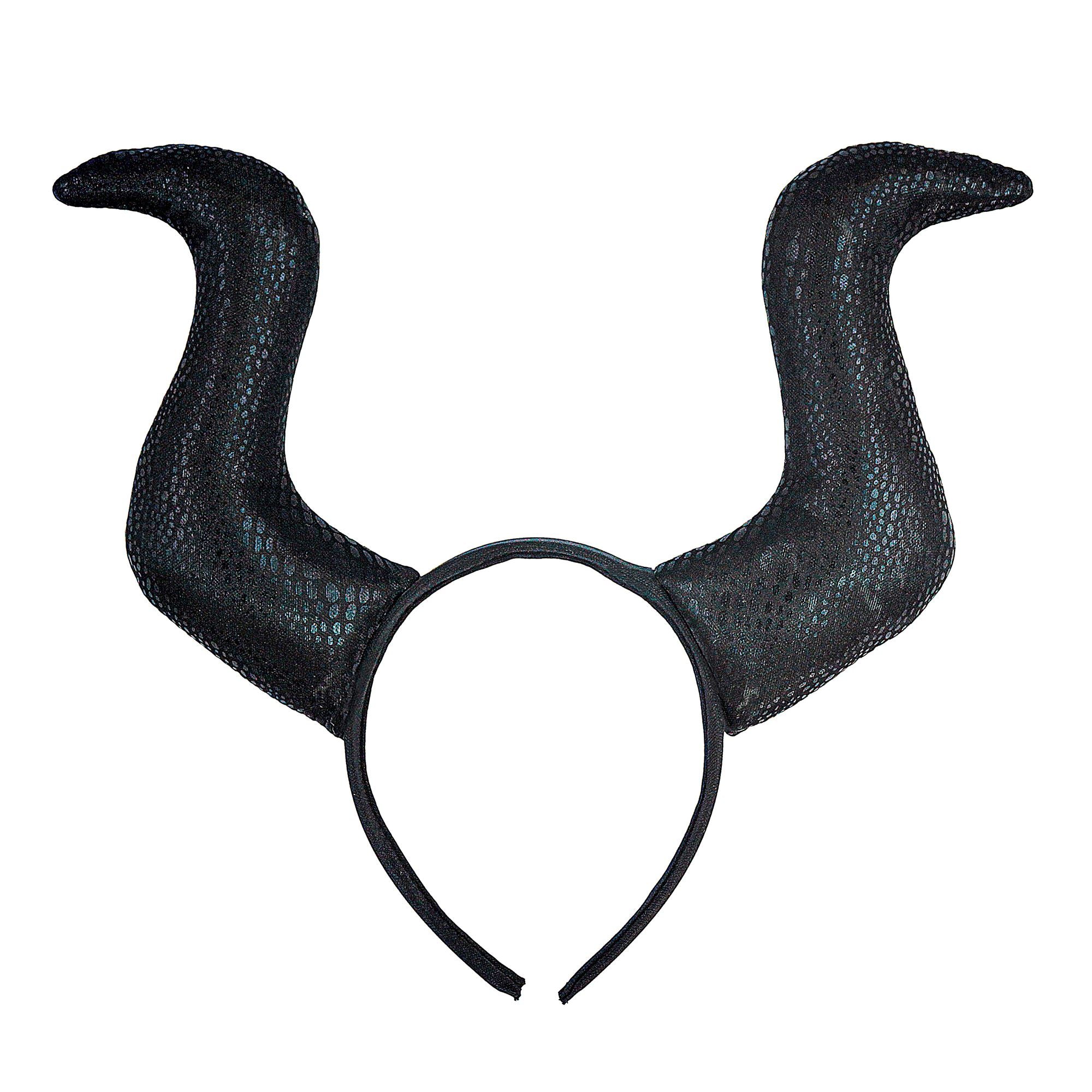 Serre tête Malefique Halloween / Bandeau Cornes Démon Maléfique / Coiffe Maléficia / La Maison Du Deguisement