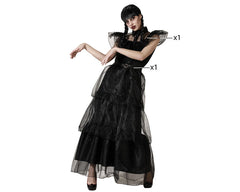 Déguisement Robe De Bal Style Mercredi Addams Femme / Costume Fille Morte Noire Adulte / La Maison Du Déguisement