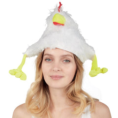 Chapeau de Poule pour Adultes | Accessoire Amusant pour Fêtes et Événements | La Maison du Déguisement