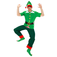 Déguisement Lutin De Noël Homme / Costume Elf Qui Aide Le Père Noël Adulte / La Maison Du Déguisement