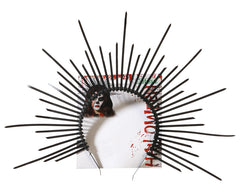 Serre Tête Soleil Halloween Noire / Couronne Tête Noir / Tiare Diadème Halo Noir / La Maison Du Déguisement
