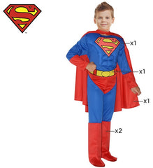 Déguisement classique Superman Justice League Enfant /  Costume Super Héros Superman Enfant / La Maison Du Déguisement