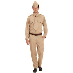 Déguisement Militaire Soldat WW2 / Costume Officier Militaire Beige / La maison du Déguisement