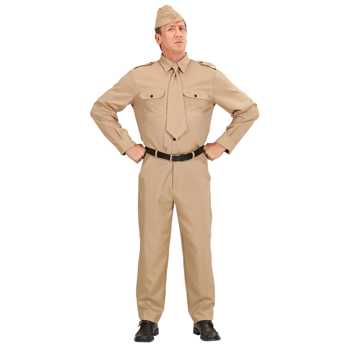 Déguisement Militaire Soldat WW2 / Costume Officier Militaire Beige / La maison du Déguisement