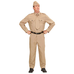 Déguisement Militaire Soldat WW2 / Costume Officier Militaire Beige / La maison du Déguisement