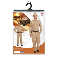 Déguisement Militaire Soldat WW2 / Costume Officier Militaire Beige / La maison du Déguisement