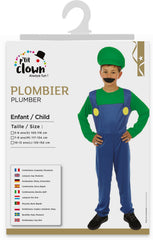 Déguisement Super Plombier Luigi Enfant /  Costume Plombier Vert Enfant / La Maison Du Déguisement