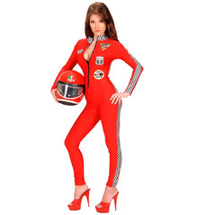 Location Déguisement Combinaison Pilotes De Course Femme / Location Costume Pilote Formule 1 Adulte / Location Costume Racer BABE / La Maison Du Déguisement