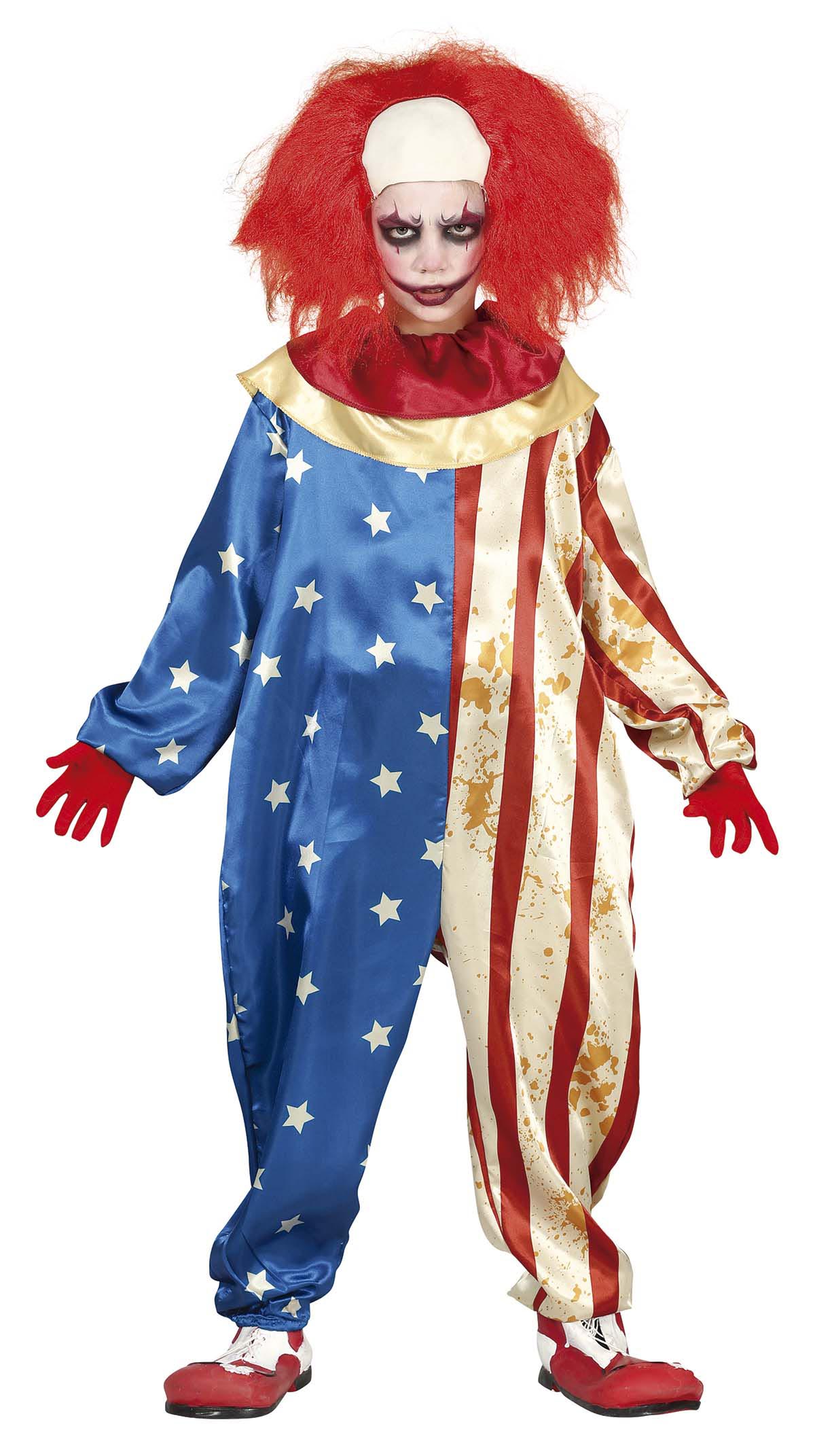 Déguisement Patriot Clown Sanglant Enfant / Costume Clown Patriot Horror Enfant / La Maison Du Déguisement
