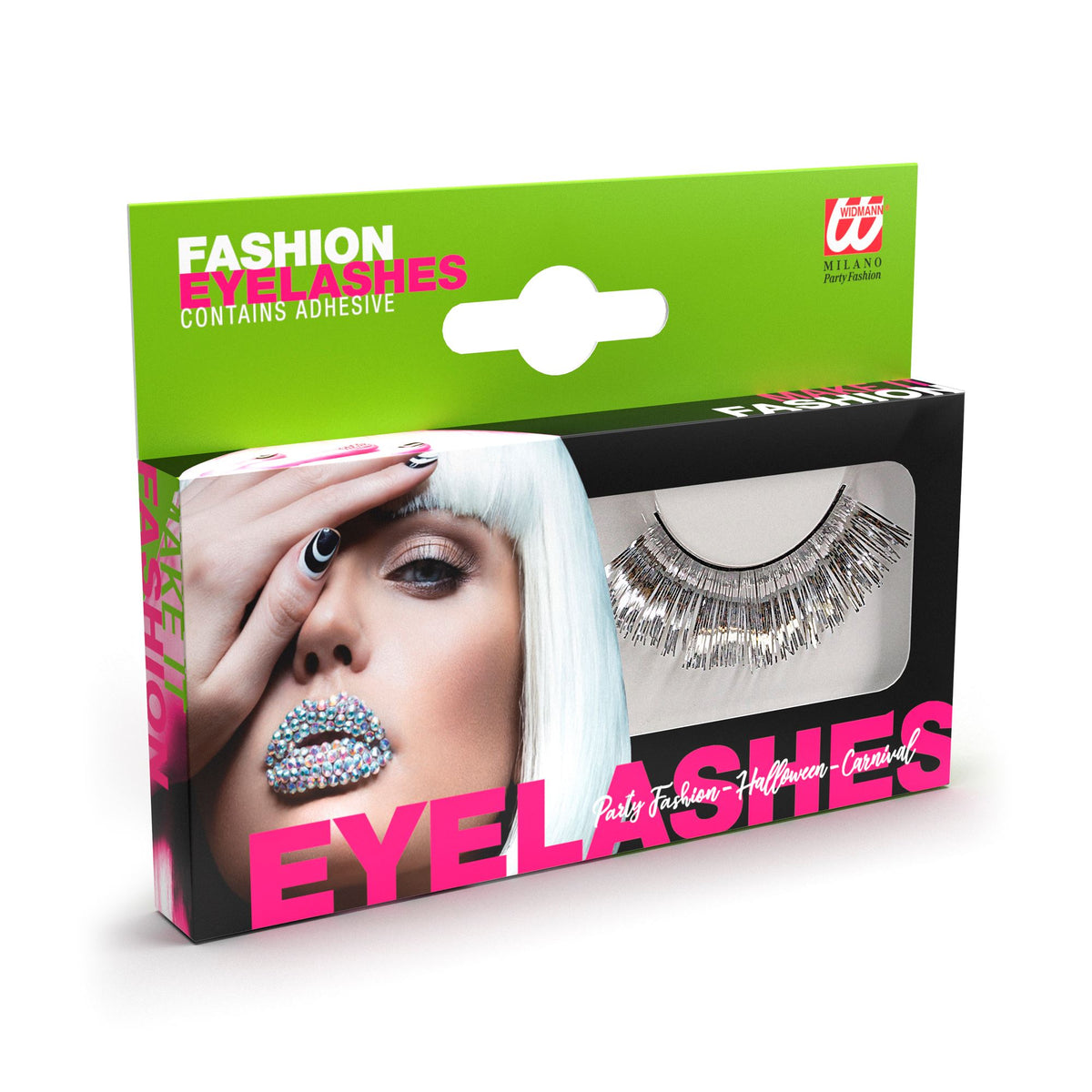 Faux Cils Métallisé Argent / La Maison Du Déguisement