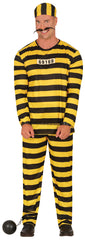 Déguisement Dalton / Costume Prisonnier Bagnard jaune / La Maison Du Déguisement