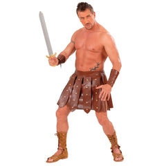 Déguisement Set Jupe Gladiateur En Simili Cuir / Costume Kit Guerrier Romain / La Maison Du déguisement