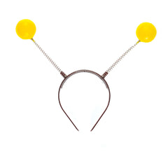 Serre Tête Antennes Jaune / Serre tête boules Jaune / La Maison Du Déguisement