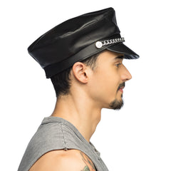 Casquette De Biker Avec Chaîne / Casquette Rocker / La Maison Du Déguisement