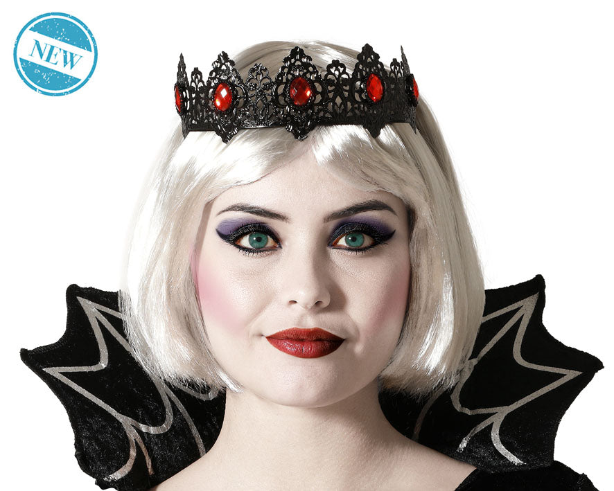 Serre Tête Métal Noir / Couronne Démon Noir / Diadème Gothique Halloween Métal / La Maison Du Déguisement