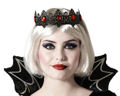 Serre Tête Métal Noir / Couronne Démon Noir / Diadème Gothique Halloween Métal / Diadème Reine Noire Métalique / La Maison Du Déguisement