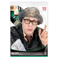 Crâne Avec Cheveux Gris / Coiffe Peignee / La Maison Du Déguisement