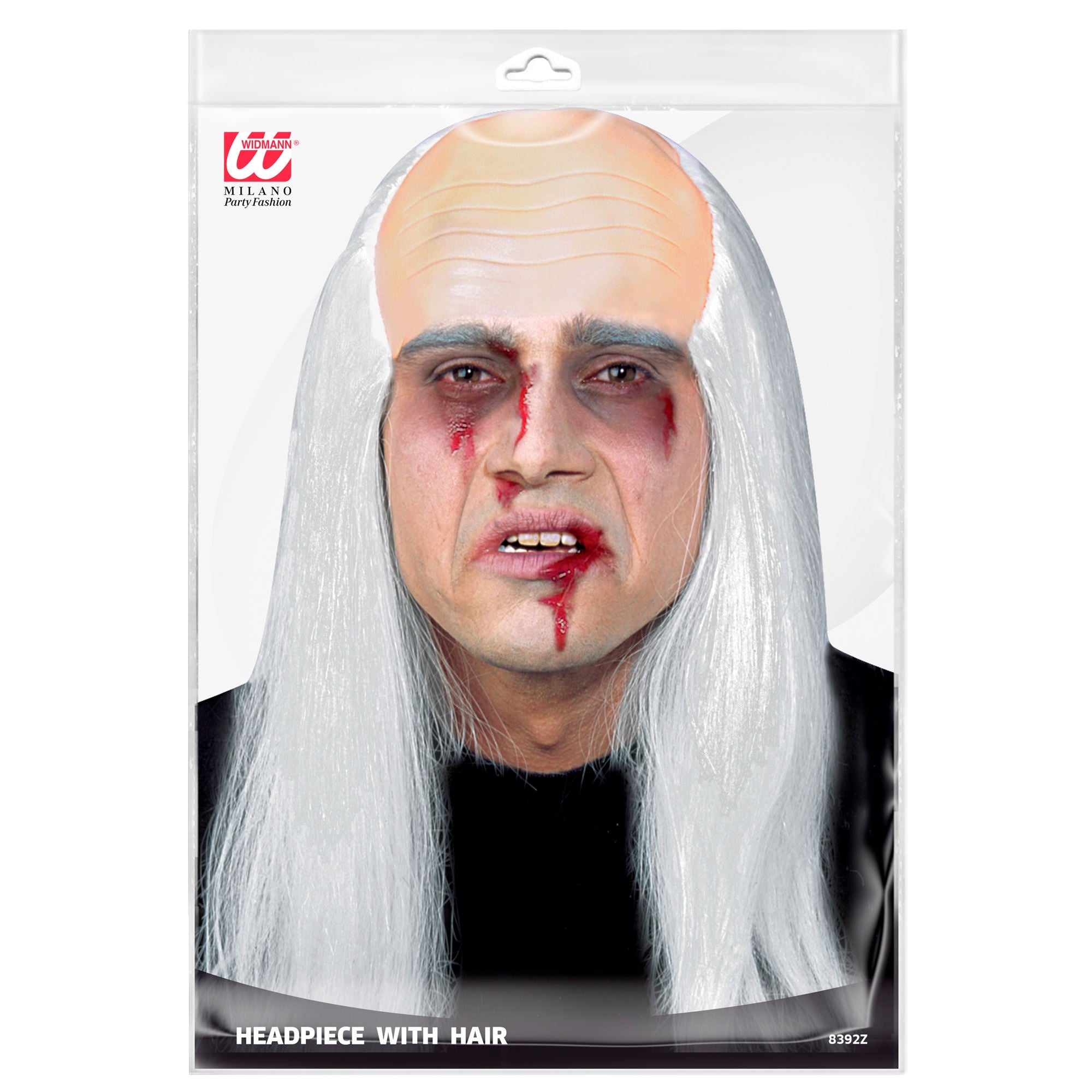 Crâne de vieux / Coiffe De Zombie Avec Cheveux / La Maison Du Déguisement