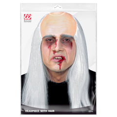 Crâne de vieux / Coiffe De Zombie Avec Cheveux / La Maison Du Déguisement
