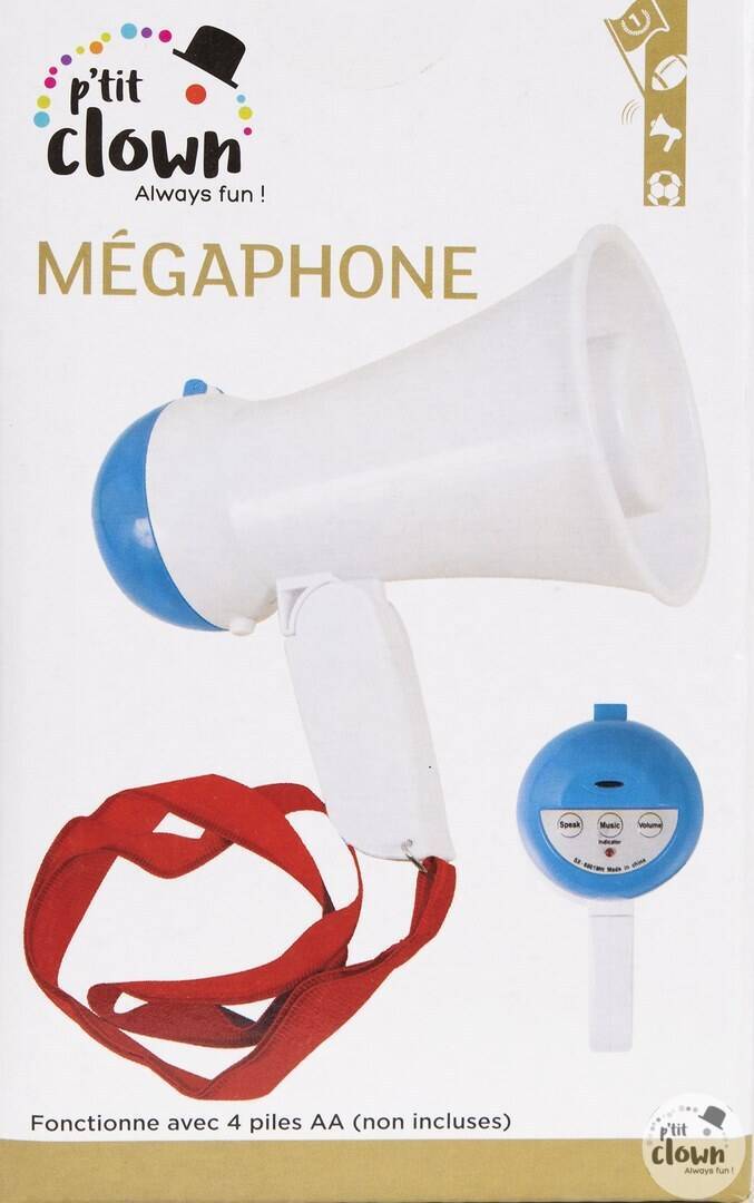 Mégaphone avec Haut-parleur / Mégaphone / La Maison Du Déguisement