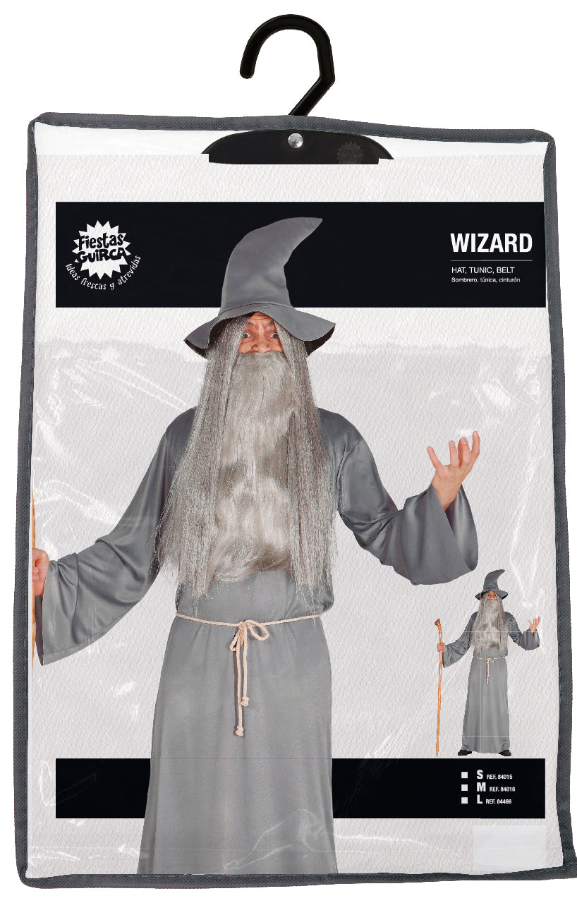 Déguisement Magicien Sorcier gris / Costume Magicien Gris / La Maison Du Déguisement