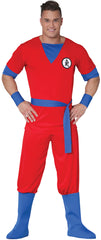 Déguisement Fighter Rouge / Costume Guerrier Manga Rouge / La Maison Du Déguisement