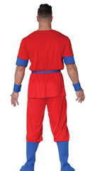 Déguisement Fighter Rouge / Costume Guerrier Manga Rouge / La Maison Du Déguisement